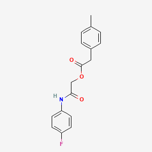 2-[(4-Fluorophenyl)amino]-2-oxoethyl (4-methylphenyl)acetate