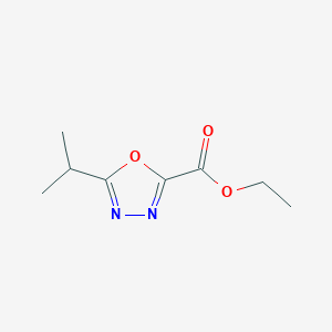 molecular formula C8H12N2O3 B2783659 Ethyl 5-(propan-2-yl)-1,3,4-oxadiazole-2-carboxylate CAS No. 1029720-57-7
