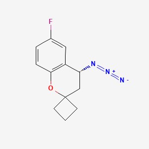 (4R)-4-Azido-6-fluorospiro[3,4-dihydrochromene-2,1'-cyclobutane]