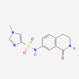 1-methyl-N-(1-oxo-1,2,3,4-tetrahydroisoquinolin-7-yl)-1H-imidazole-4-sulfonamide