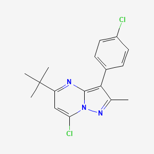 5-Tert-butyl-7-chloro-3-(4-chlorophenyl)-2-methylpyrazolo[1,5-a]pyrimidine