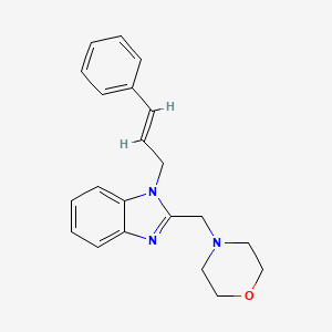 2-(morpholin-4-ylmethyl)-1-[(2E)-3-phenylprop-2-en-1-yl]-1H-benzimidazole