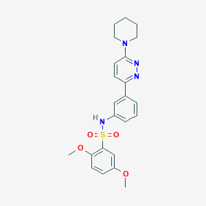 2,5-dimethoxy-N-(3-(6-(piperidin-1-yl)pyridazin-3-yl)phenyl)benzenesulfonamide