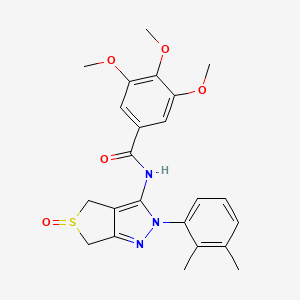 N-[2-(2,3-dimethylphenyl)-5-oxo-4,6-dihydrothieno[3,4-c]pyrazol-3-yl]-3,4,5-trimethoxybenzamide