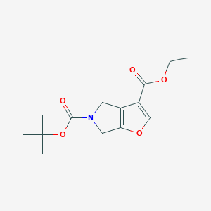 5-tert-Butyl 3-ethyl 4H-furo[2,3-c]pyrrole-3,5(6H)-dicarboxylate