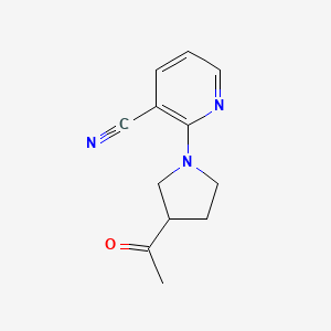 2-(3-Acetylpyrrolidin-1-yl)nicotinonitrile