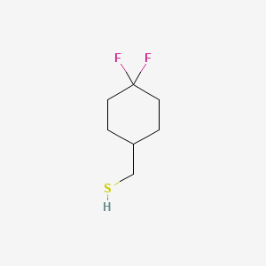 molecular formula C7H12F2S B2783693 (4,4-Difluorocyclohexyl)methanethiol CAS No. 2172270-20-9