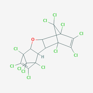 molecular formula C14H4Cl12O B027837 1,2,3,4,6,7,8,9,10,10,11,11-Dodecachloro-1,4,4a,5a,6,9,9a,9b-octahydro-1,4:6,9-dimethanodibenzofuran CAS No. 31107-44-5