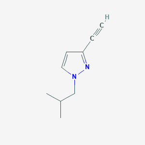 molecular formula C9H12N2 B2783705 3-Ethynyl-1-(2-methylpropyl)pyrazole CAS No. 1354706-03-8