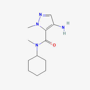 molecular formula C12H20N4O B2783710 4-Amino-N-cyclohexyl-N,1-dimethyl-1H-pyrazole-5-carboxamide CAS No. 1484660-52-7