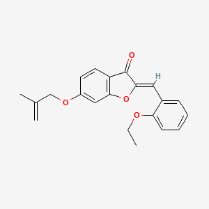 molecular formula C21H20O4 B2783712 (Z)-2-(2-ethoxybenzylidene)-6-((2-methylallyl)oxy)benzofuran-3(2H)-one CAS No. 623117-45-3