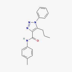 molecular formula C19H20N4O B2783719 N-(4-methylphenyl)-1-phenyl-5-propyl-1H-1,2,3-triazole-4-carboxamide CAS No. 950226-92-3