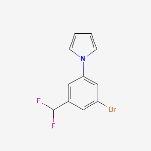 molecular formula C11H8BrF2N B2783722 1-[3-Bromo-5-(difluoromethyl)phenyl]pyrrole CAS No. 2248278-29-5