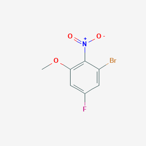 molecular formula C7H5BrFNO3 B2783724 3-Bromo-5-fluoro-2-nitroanisole CAS No. 1805593-21-8