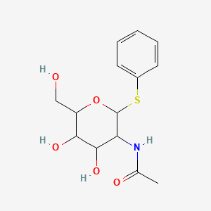 N-[4,5-dihydroxy-6-(hydroxymethyl)-2-phenylsulfanyloxan-3-yl]acetamide