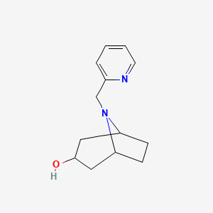 molecular formula C13H18N2O B2783735 (1R,5S)-8-(pyridin-2-ylmethyl)-8-azabicyclo[3.2.1]octan-3-ol CAS No. 1266843-56-4