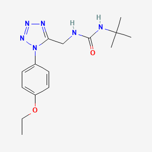 molecular formula C15H22N6O2 B2783742 1-(tert-butyl)-3-((1-(4-ethoxyphenyl)-1H-tetrazol-5-yl)methyl)urea CAS No. 950473-00-4