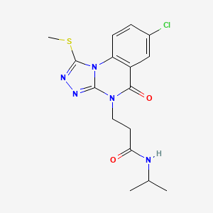 N-[2-(4-chlorophenyl)ethyl]-4-[4-methyl-5-(pyrrolidin-1-ylcarbonyl)-1,3-thiazol-2-yl]thiophene-2-sulfonamide