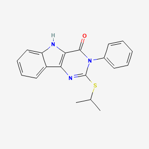 2-(isopropylthio)-3-phenyl-3H-pyrimido[5,4-b]indol-4(5H)-one