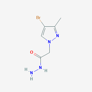 2-(4-bromo-3-methyl-1H-pyrazol-1-yl)acetohydrazide