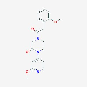 4-[2-(2-Methoxyphenyl)acetyl]-1-(2-methoxypyridin-4-yl)piperazin-2-one