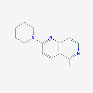 molecular formula C14H17N3 B2783770 5-Methyl-2-piperidino[1,6]naphthyridine CAS No. 478032-22-3