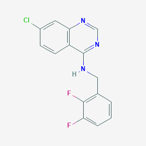 molecular formula C15H10ClF2N3 B2783799 7-chloro-N-(2,3-difluorobenzyl)-4-quinazolinamine CAS No. 477861-87-3