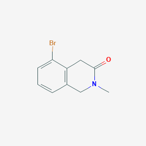 molecular formula C10H10BrNO B2783806 5-Bromo-2-methyl-1,2,3,4-tetrahydroisoquinolin-3-one CAS No. 1392491-58-5