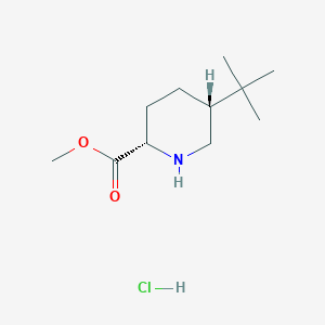 molecular formula C11H22ClNO2 B2783826 Methyl (2S,5R)-5-tert-butylpiperidine-2-carboxylate;hydrochloride CAS No. 2378490-62-9