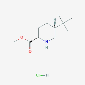 Methyl (2S,5R)-5-tert-butylpiperidine-2-carboxylate;hydrochloride