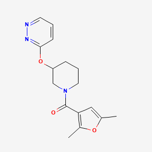 (2,5-Dimethylfuran-3-yl)(3-(pyridazin-3-yloxy)piperidin-1-yl)methanone