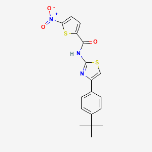 N-[4-(4-tert-butylphenyl)-1,3-thiazol-2-yl]-5-nitrothiophene-2-carboxamide
