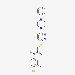 3-[3-(3-bromo-4-fluorophenyl)-1,2,4-oxadiazol-5-yl]-1-(3-bromophenyl)pyridazin-4(1H)-one