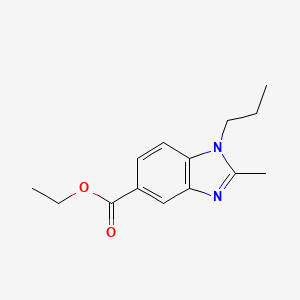 Ethyl 2-methyl-1-propyl-1,3-benzodiazole-5-carboxylate