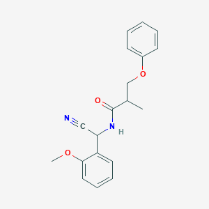 N-[cyano(2-methoxyphenyl)methyl]-2-methyl-3-phenoxypropanamide