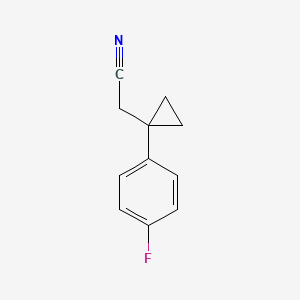 B2783887 2-[1-(4-Fluorophenyl)cyclopropyl]acetonitrile CAS No. 2109103-14-0
