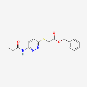 Benzyl 2-((6-propionamidopyridazin-3-yl)thio)acetate