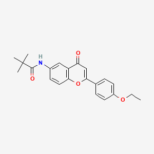 N-[2-(4-ethoxyphenyl)-4-oxo-4H-chromen-6-yl]-2,2-dimethylpropanamide