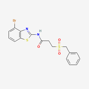 3-(benzylsulfonyl)-N-(4-bromobenzo[d]thiazol-2-yl)propanamide