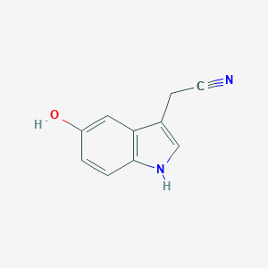 molecular formula C10H8N2O B027839 2-(5-hydroxy-1H-indol-3-yl)acetonitrile CAS No. 100929-86-0