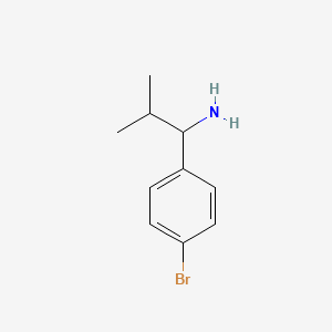 molecular formula C10H14BrN B2783908 1-(4-Bromophenyl)-2-methylpropan-1-amine CAS No. 785762-36-9