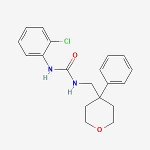 molecular formula C19H21ClN2O2 B2783910 1-(2-chlorophenyl)-3-((4-phenyltetrahydro-2H-pyran-4-yl)methyl)urea CAS No. 1210778-90-7