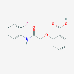 2-{[(2-Fluorophenyl)carbamoyl]methoxy}benzoic acid
