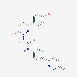 N-(4-(6-hydroxypyridazin-3-yl)phenyl)-2-(3-(4-methoxyphenyl)-6-oxopyridazin-1(6H)-yl)propanamide