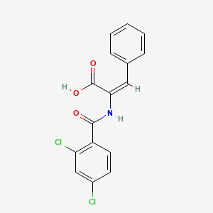 (E)-2-(2,4-dichlorobenzamido)-3-phenylacrylic acid