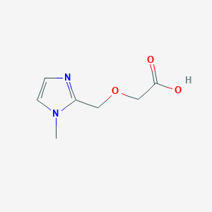 molecular formula C7H10N2O3 B2783933 2-[(1-methyl-1H-imidazol-2-yl)methoxy]acetic acid CAS No. 937685-33-1