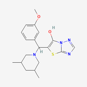molecular formula C19H24N4O2S B2783934 5-((3,5-Dimethylpiperidin-1-yl)(3-methoxyphenyl)methyl)thiazolo[3,2-b][1,2,4]triazol-6-ol CAS No. 1009687-94-8
