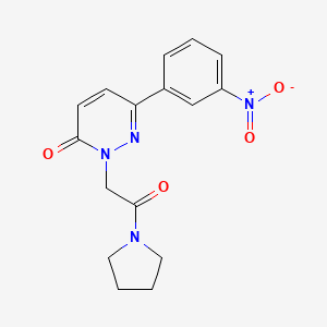 B2783955 6-(3-Nitrophenyl)-2-(2-oxo-2-pyrrolidin-1-ylethyl)pyridazin-3-one CAS No. 941883-36-9