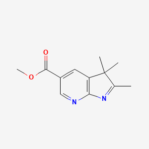 molecular formula C12H14N2O2 B2783958 methyl 2,3,3-trimethyl-3H-pyrrolo[2,3-b]pyridine-5-carboxylate CAS No. 1607438-83-4