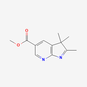 molecular formula C12H14N2O2 B2783958 Methyl 2,3,3-trimethylpyrrolo[2,3-b]pyridine-5-carboxylate CAS No. 1607438-83-4
